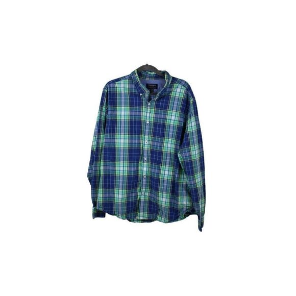 🦅 AE Men's XXL Athl. Fit Button Plaid Shirt - Picture 1 of 7